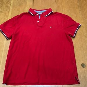 Tommy Hilfiger Men’s Red Polo shirt size medium